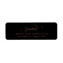 Search for copper foil return address labels Elegant