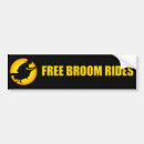 Search for witch on broom bumper stickers Moon