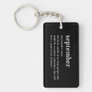 Search for september birthday key rings Humour