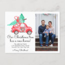 Search for seasonal moving announcement cards Christmas tree