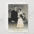 Search for 50th anniversary vow renewal invitations Black and gold