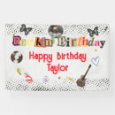 Search for music birthday banners Rockstar