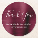 Search for burgundy coasters Elegant