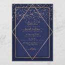 Search for navy blue sweet 16 invitations Glitter
