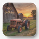 Search for tractor paper plates Birthday