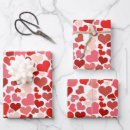 Search for i love you wrapping paper Red