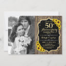 Search for sunflower anniversary invitations Wood