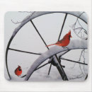 Search for cardinal bird mousepads Snow