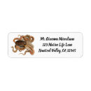 Search for sea creatures return address labels Tentacles