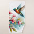Search for hummingbird bath towels Colorful
