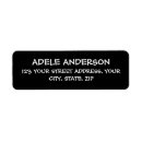 Search for elegant black return address labels Create your own