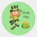 Search for green leprechaun stickers Saint patricks day