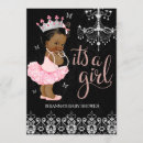 Search for african american baby girl shower invitations Damask