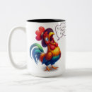 Search for colorful rooster mugs Chicken