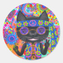 Search for flower peace sign stickers Hippy