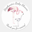 Search for watercolor flamingo stickers Baby shower