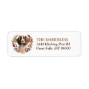 Search for springer spaniel return address labels Watercolor