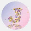 Search for flower letter j stickers Initial