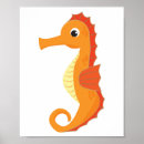 Search for marine creatures posters Illustration