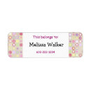 Search for order belongs to label return address labels Pink