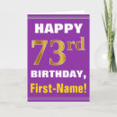 Search for 73 birthday cards 73 years old