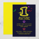 Search for gender neutral 1st birthday invitations Stars
