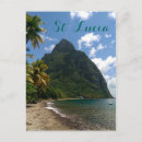 Search for pitons postcards St lucia