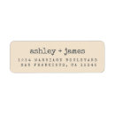 Search for cream return address labels Stylish