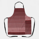 Search for red and white stripes aprons Striped