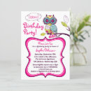 Search for owl birthday invitations Cute