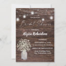 Search for babys breath bridal shower invitations Rustic