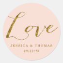 Search for blush gold wedding stickers Bridal shower
