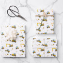 Search for construction christmas wrapping paper For kids