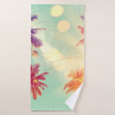 Search for palm tree bath towels Retro