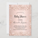 Search for metallic baby shower invitations Glitter