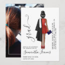 Search for red black white graduation invitations Trendy