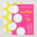 Search for volleyball birthday invitations Cute