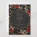 Search for red gold christmas wedding invitations Botanical