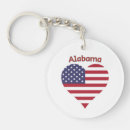Search for alabama flag key rings Red white and blue