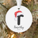 Search for letter t christmas tree decorations Letters