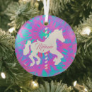 Search for carousel horse christmas tree decorations Pink