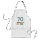 Search for funny 70th birthday aprons Age