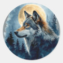 Search for mystical forest stickers Wolf
