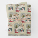 Search for retro santa wrapping paper Winter