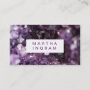 Search for crystal business cards Amethyst