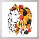 Search for abstract lion art Africa
