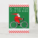 Search for bicycle christmas cards Santa