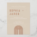 Search for gold foil geometric wedding invitations Arch