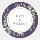 Search for purple gold wedding stickers Simple