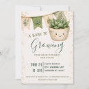 Search for kawaii baby shower invitations Succulent